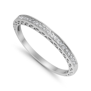 Halo Cocktail Engagement Ring Round Simulated Cubic Zirconia 925 Sterling Silver
